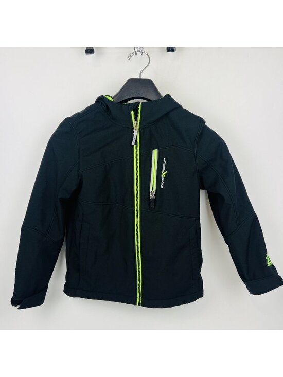 ZeroXposur Other - ZeroXposur Boys Black Neon Green Hooded Jacket Size Large 10/12